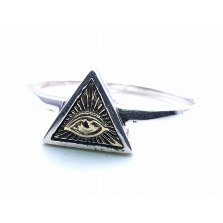 GOOD VIBRATIONS ALL SEEING EYE SLIM STACKING RING