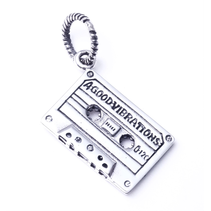 CASSETTE TAPE PENDANT IN 925 SILVER