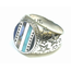 GOOD VIBRATIONS SIGNET RING WITH SHELL AND TURQUOISE INLAY