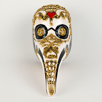 NASO PESTE BELLA MORTE PLAGUE DOCTOR DAY OF THE DEAD MASK