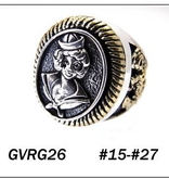 GOOD VIBRATIONS SAILOR RING SILVER WITH GOLD DETAILS