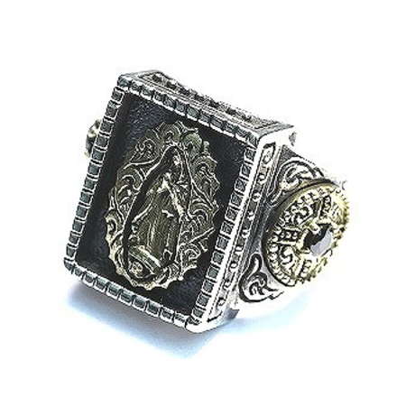 GOOD VIBRATIONS LADY OF GUADALUPE RING GV