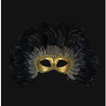Colombina Piume Reale Black