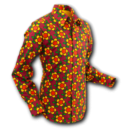 Pete Chenaski Chenaski Mens Shirt Flower Grid - P-38630