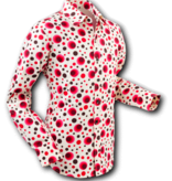 Pete Chenaski Chenaski Mens Shirt Dots & Spots Red