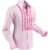 Pete Chenaski Chenaski Ruffle Mens Shirt Rusche  Rose Pink (Dark Pink Trim)