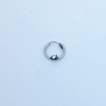 sleeper 101 - 8 mm diamonte silver hinged