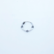 sleeper 119- 12 mm silver wired bali hinged