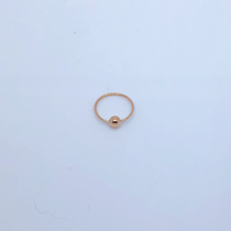 sleeper 143 - SILVER BALL CLOSER HOOP WITH ROSE GOLD PLATE 10MM