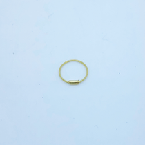 SLEEPER 65- 10MM BAR CLOSER SLEEPER 925 SILVER WITHGOLD PLATE