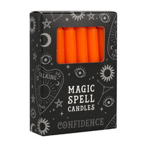 SPELL CANDLES CONFIDENCE PAK OF 12 ORANGE