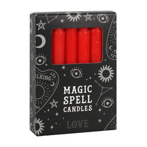 RED MAGIC SPELL CANDLES LOVE X 12