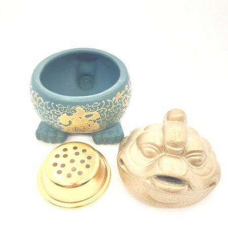 LUXURY RESIN BURNER - FENG SHUI FROG