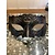 EMBOSSED LEATHER MASK ASSORTED BLACK