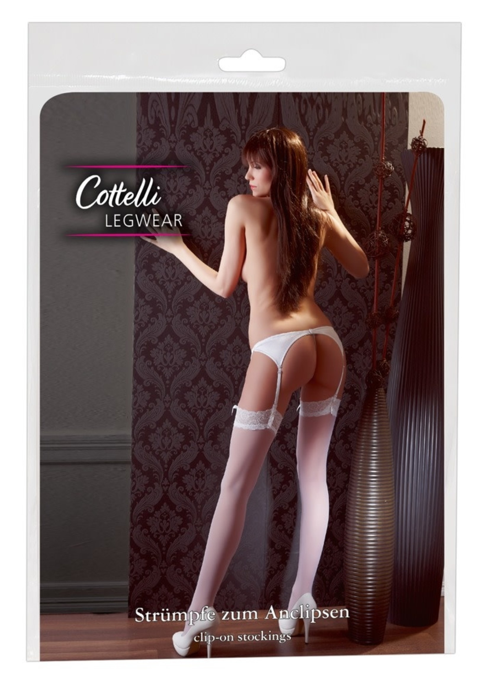 Cotteli Collection Stockings nylon white