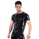 LATE X Latex mens T-shirt black
