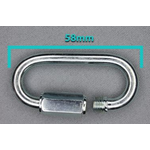 Karabijn haak schroef 58 x 28 mm per stuk