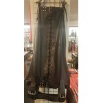 Leather bondage legbag black