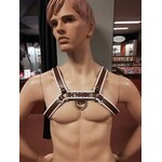 Bondage harness white/brown