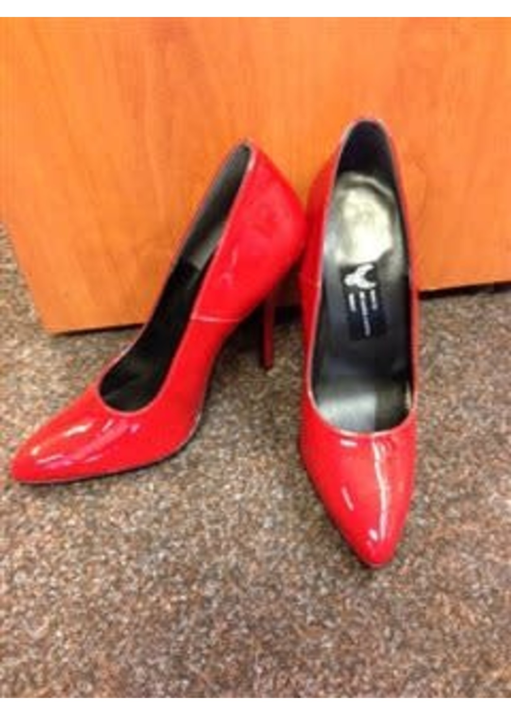 Pump 8 cm hak rood - EroticaOnline