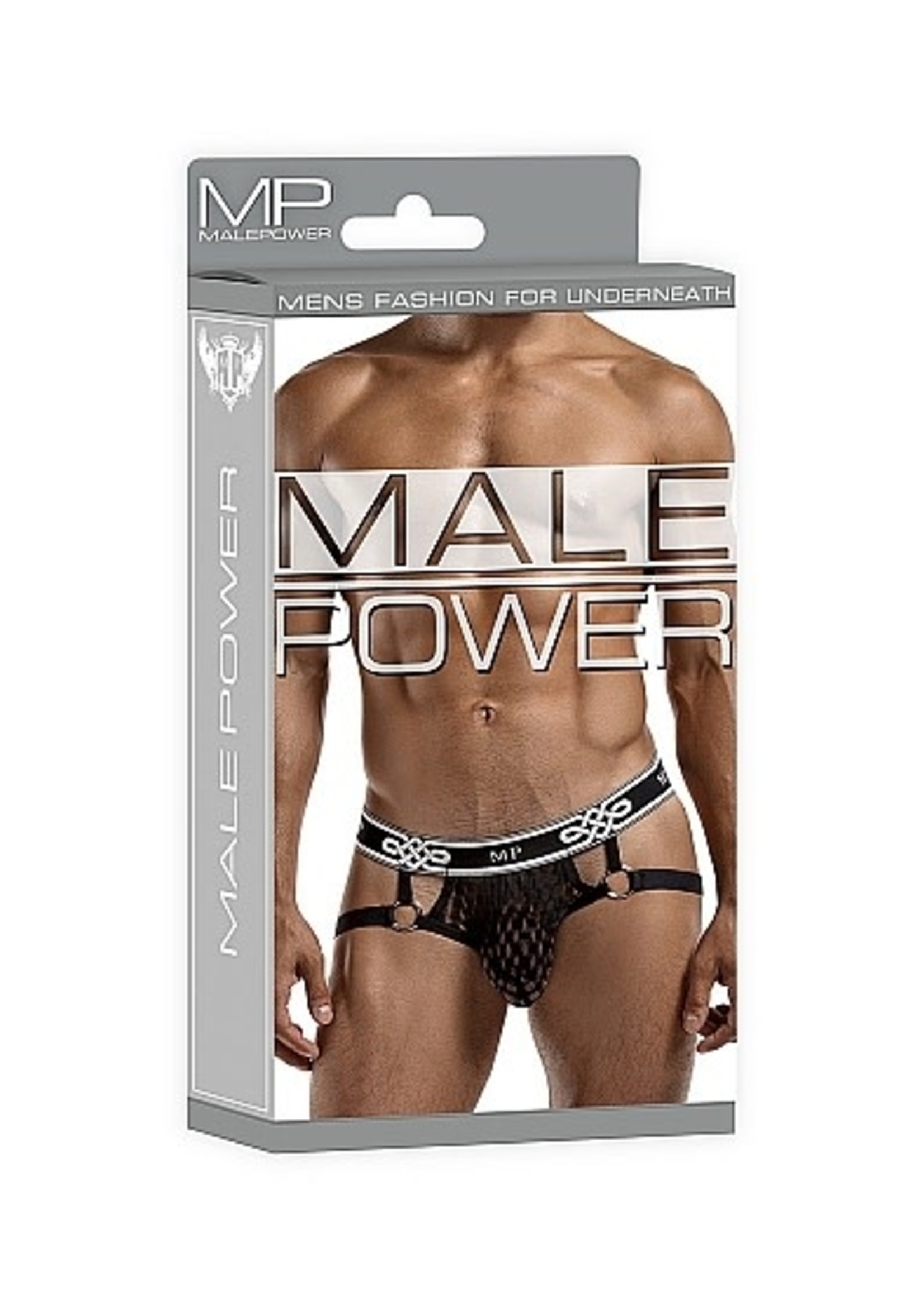 Male power Jock ring black