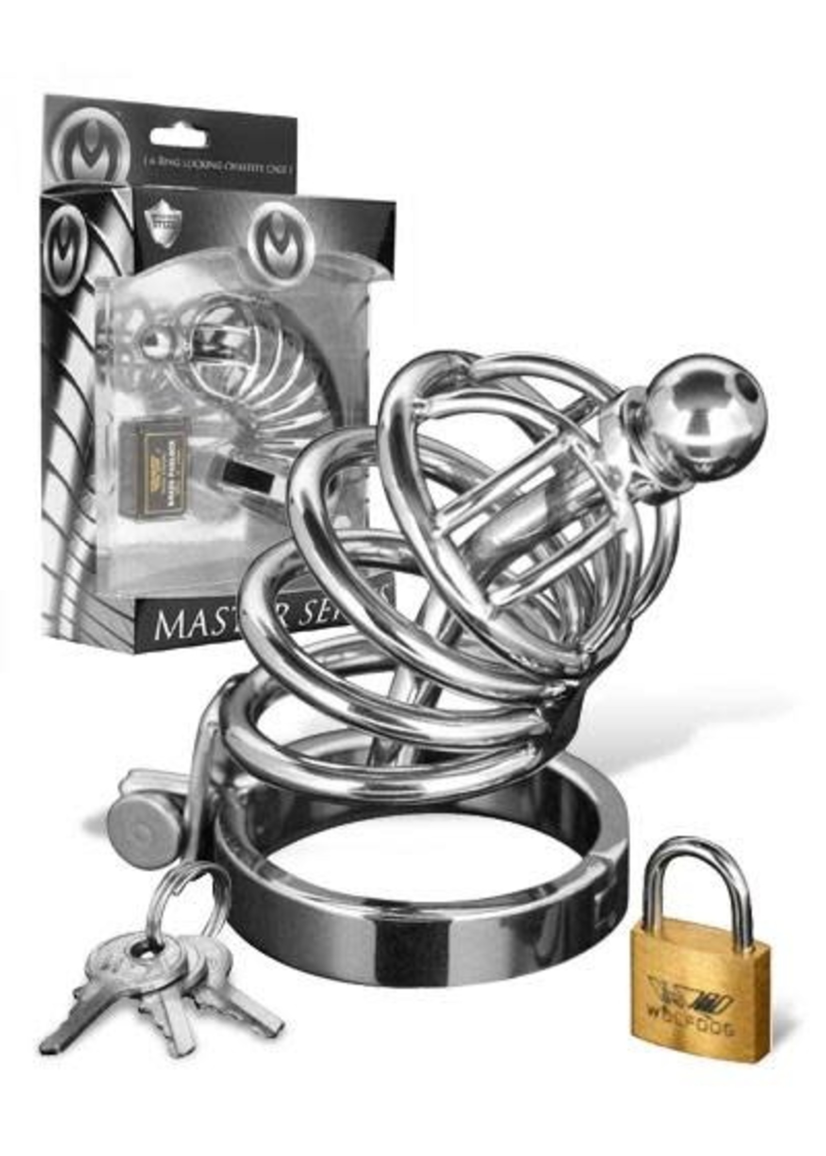 Master Series Asylum - 6 ring chasity cage