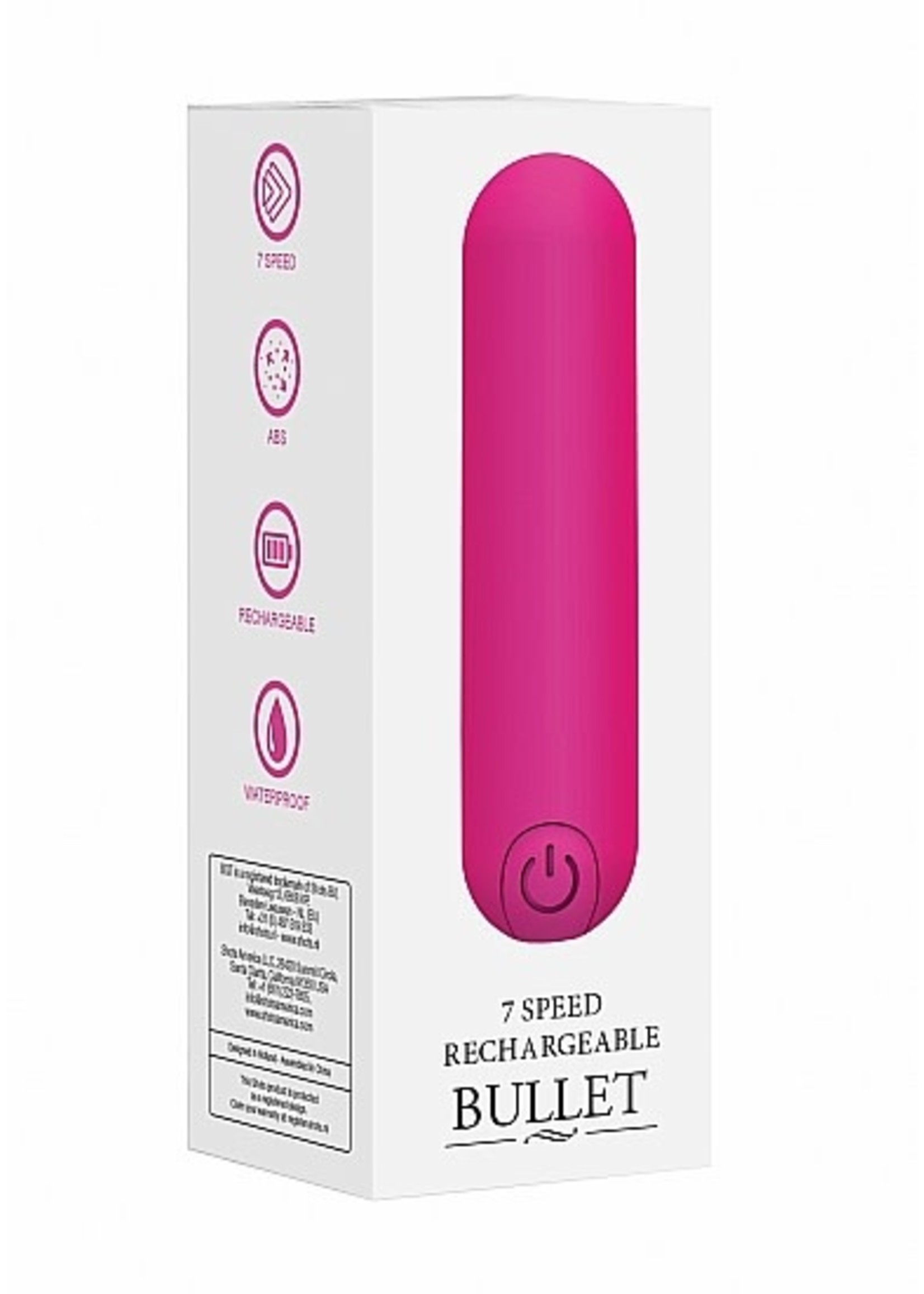 10 speed rechargeable bullet pink