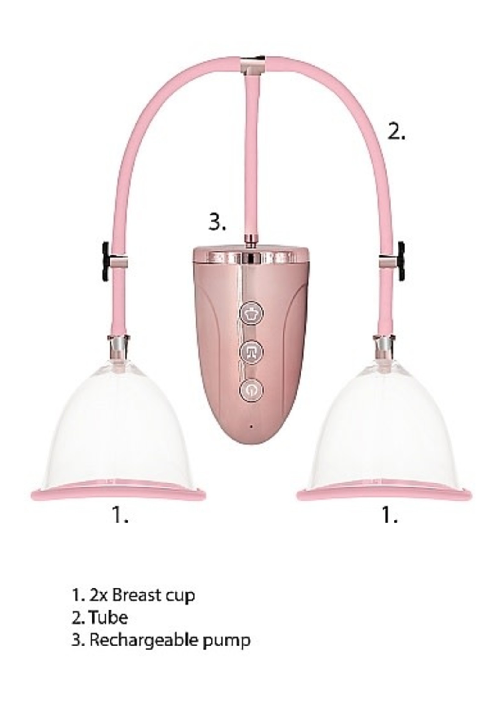 Pumped by Shots Rechargeable Breast Pump set M