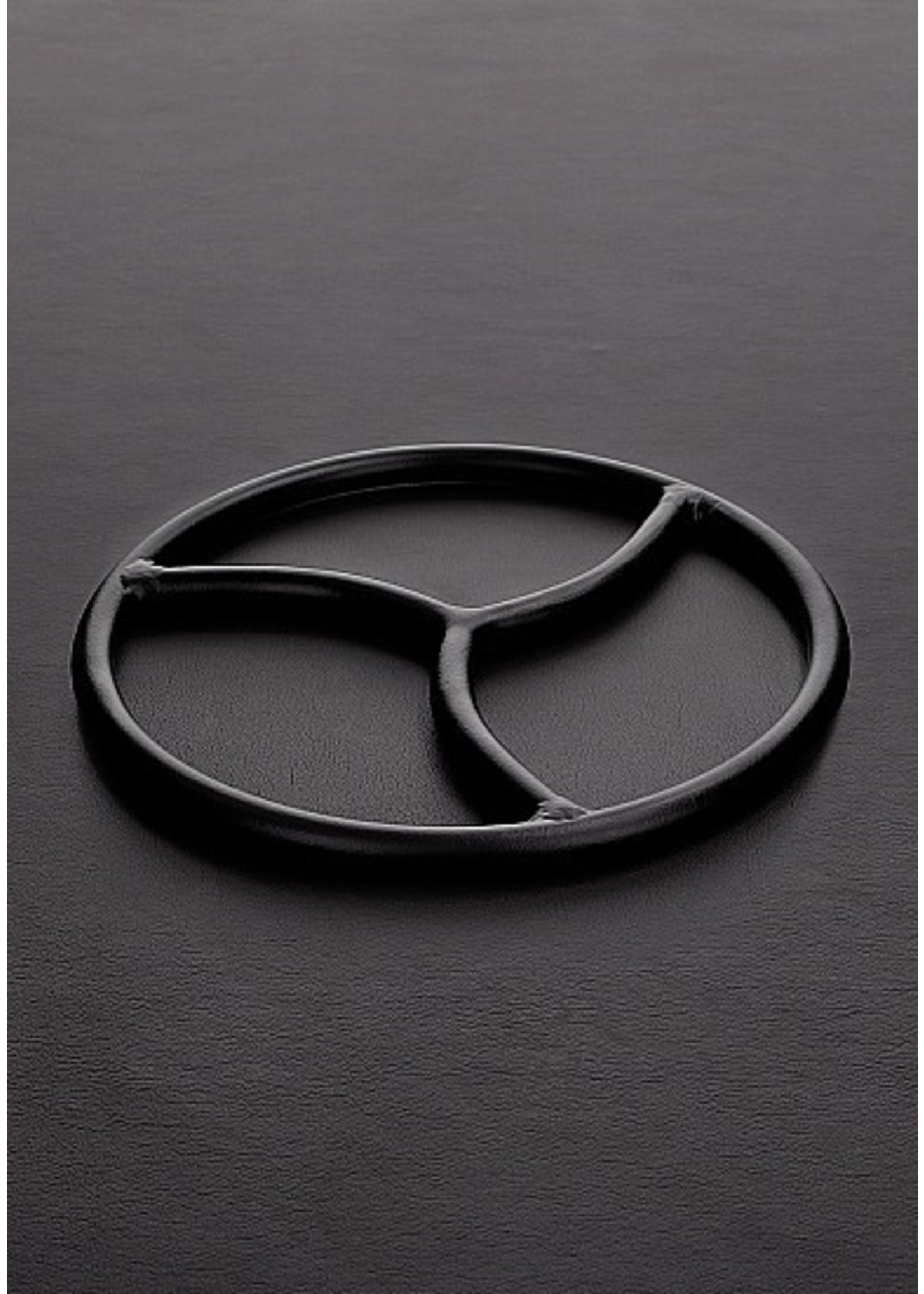 Black triskelion shibari suspension ring