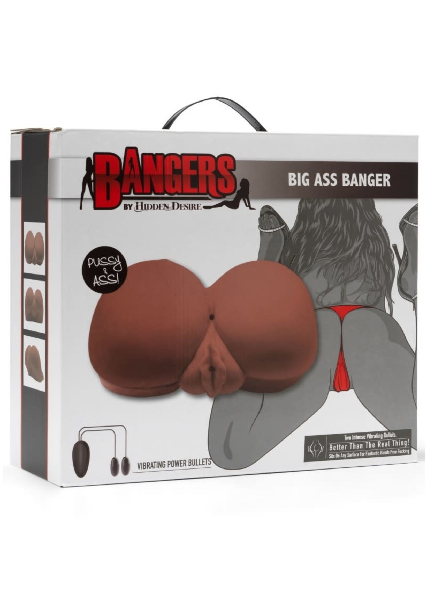 Bangers Big Ass Banger Vibrating Brown