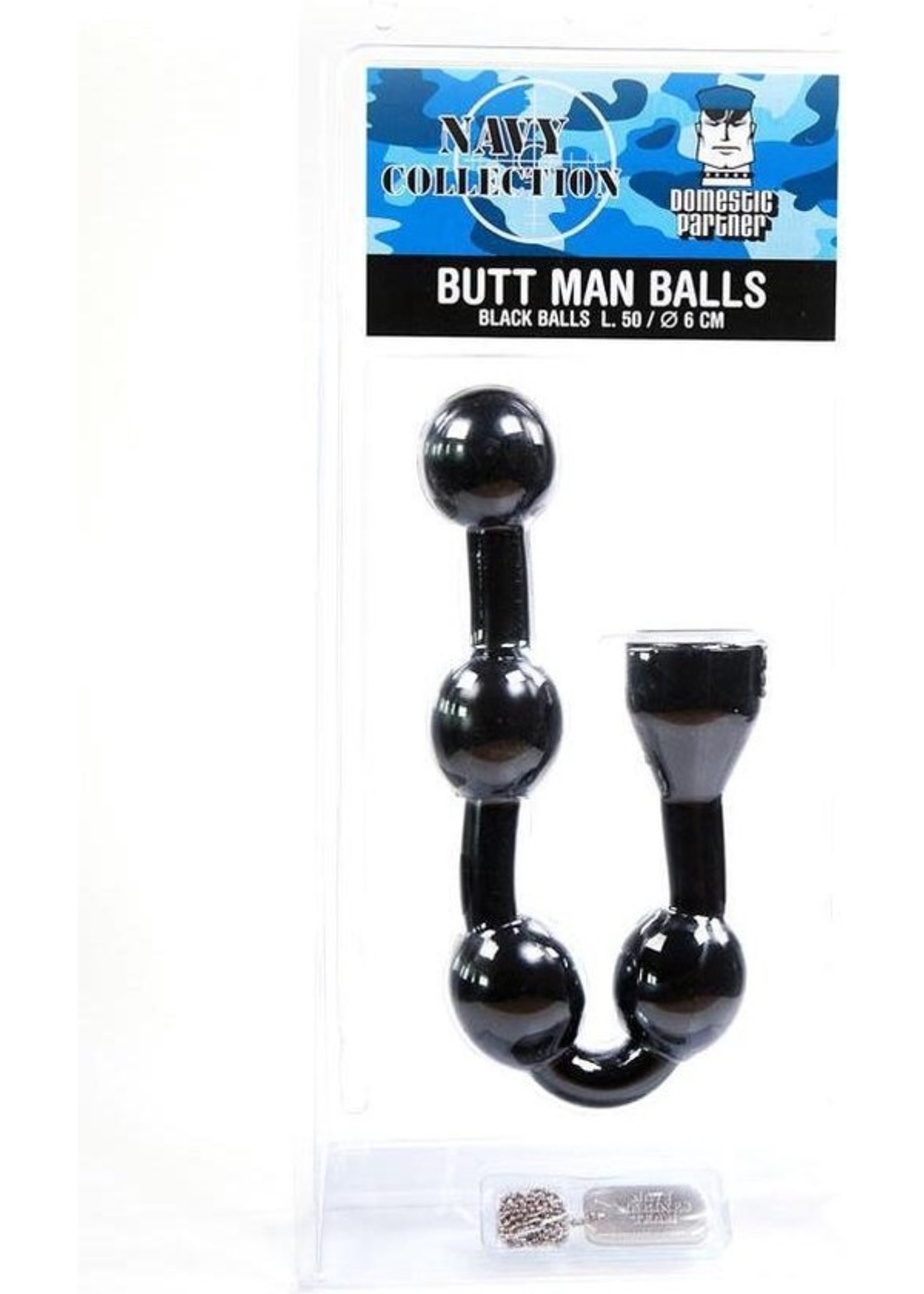 Domestic Partner Butt man balls 50 x 6 cm black
