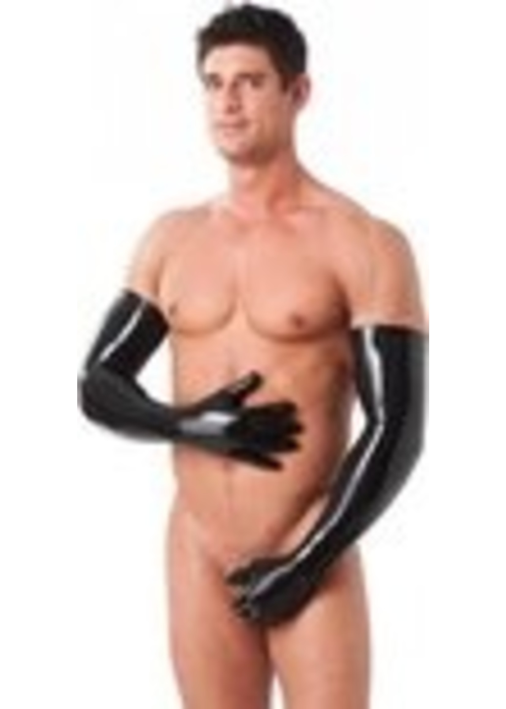 Rimba Latex gloves long black