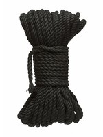 Doc Johnson 6 mm hennep/hemp bondage rope - 50 ft. - black