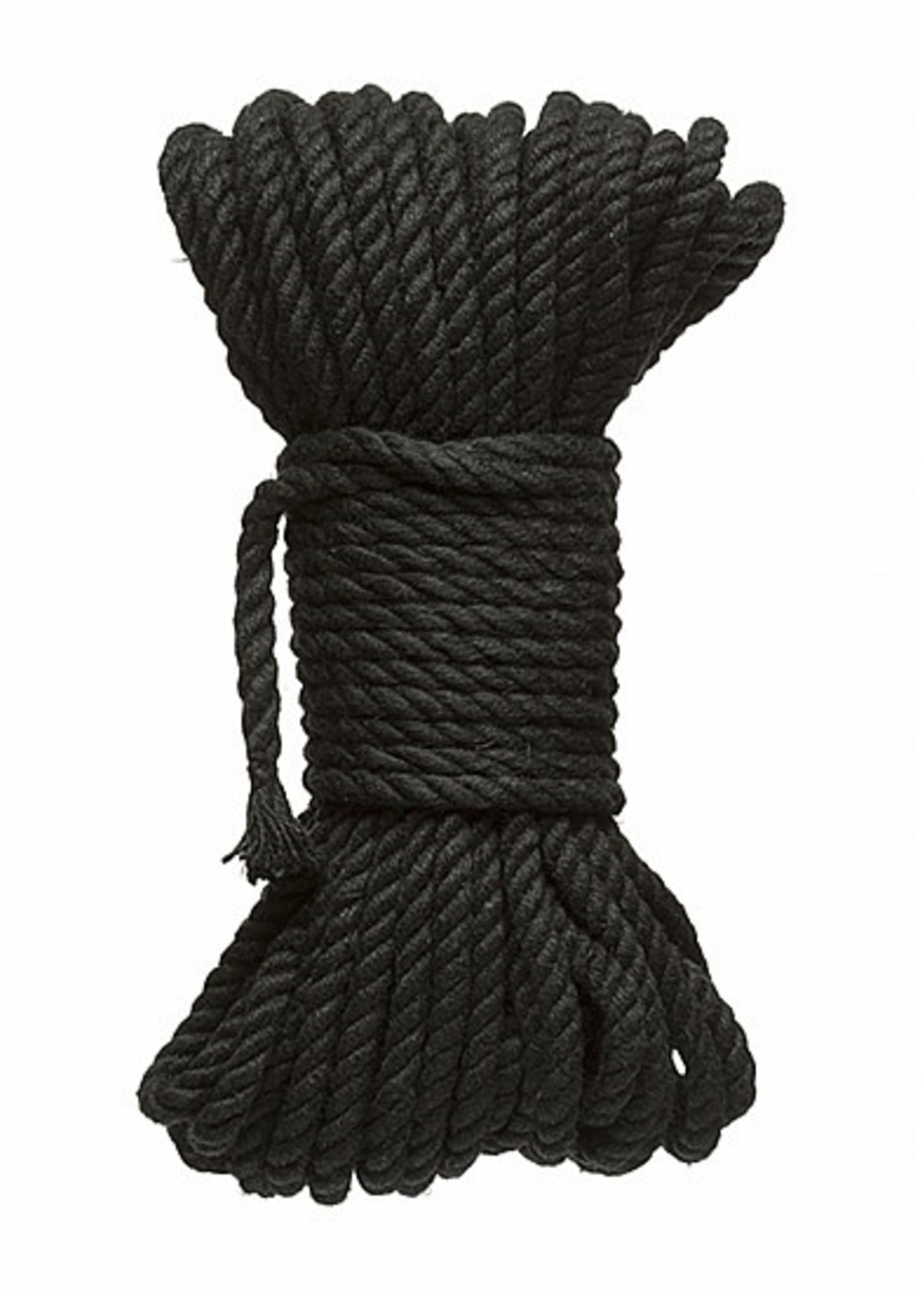 Doc Johnson 6 mm hennep/hemp bondage rope - 50 ft. - black