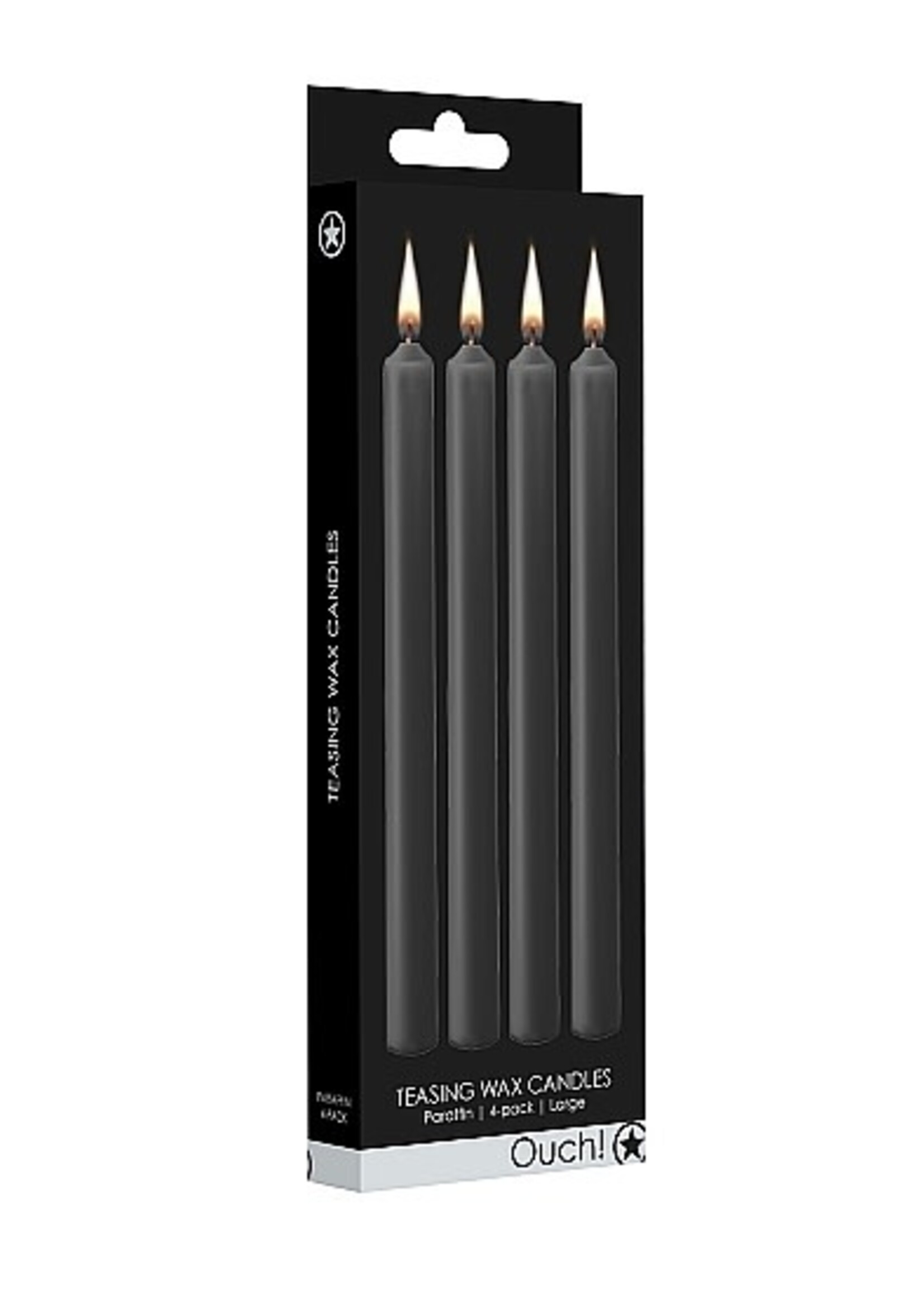 Ouch! Teasing wax candles black