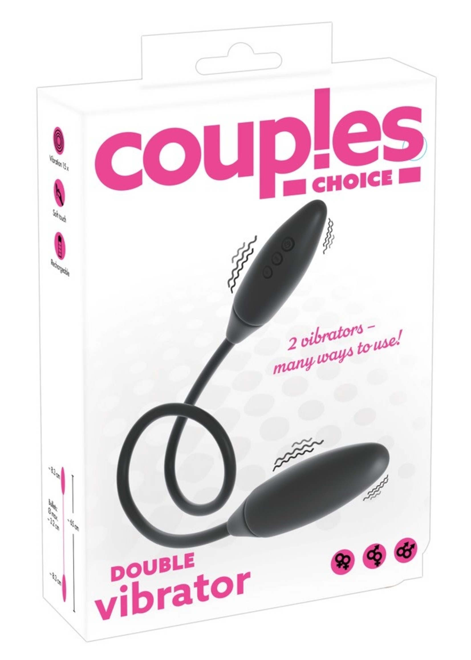 Double vibrator black