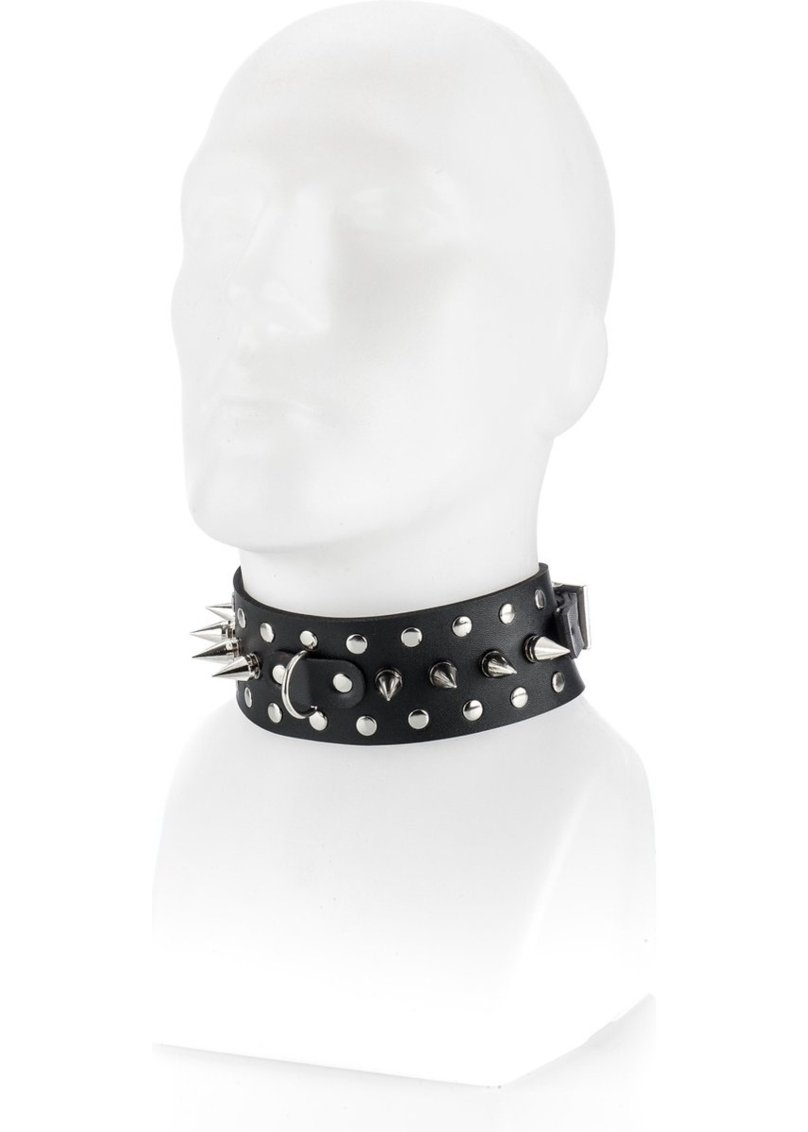 ZennToys Spiked collar with leash black