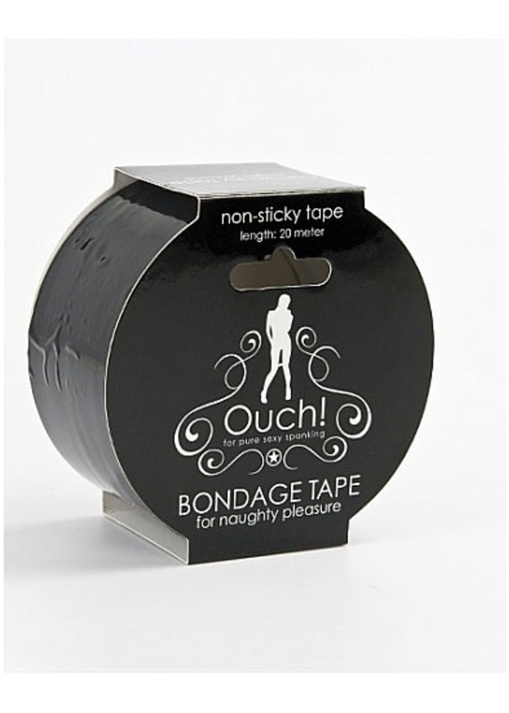 Ouch! Bondage tape for naughty pleasure black 20 m