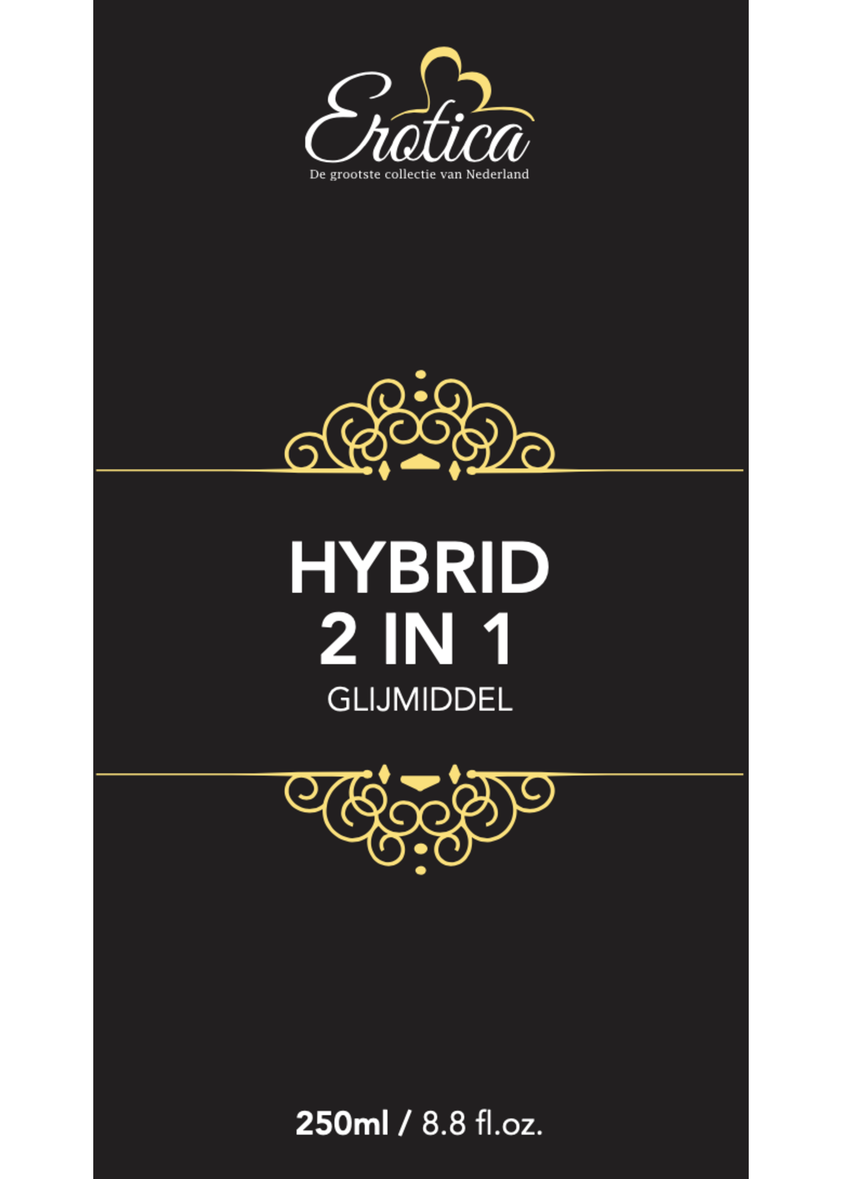 Erotica Glijmiddel Erotica glijmiddel hybrid 2-in-1 - met condoom - 250 ml