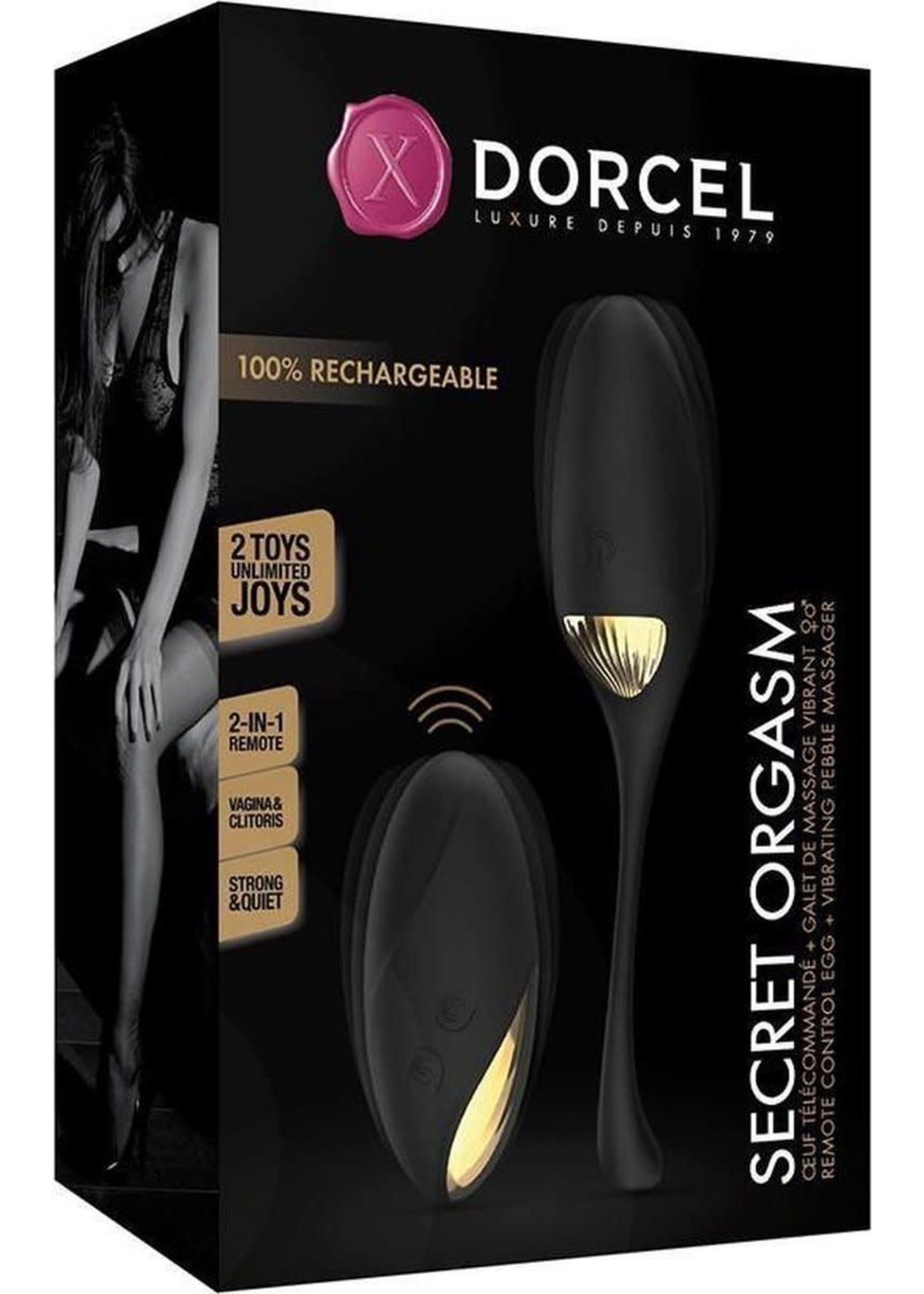 Marc Dorcel Secret orgasm remote control egg black