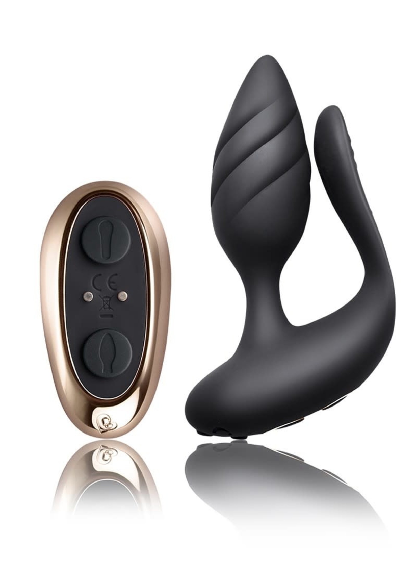 Rocks-Off Koppel vibrator met afstandsbediening - black