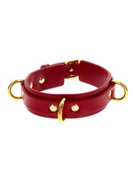 Taboom D-ring collar deluxe red