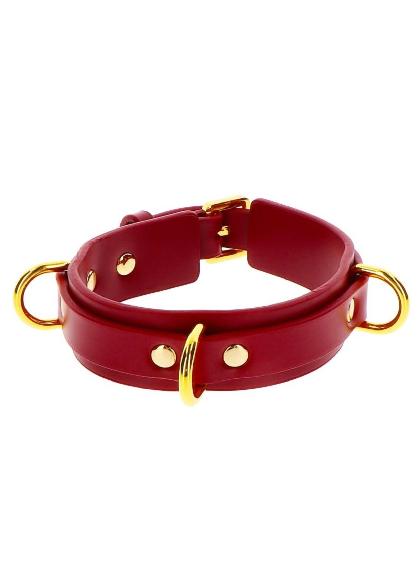 Taboom D-ring collar deluxe red