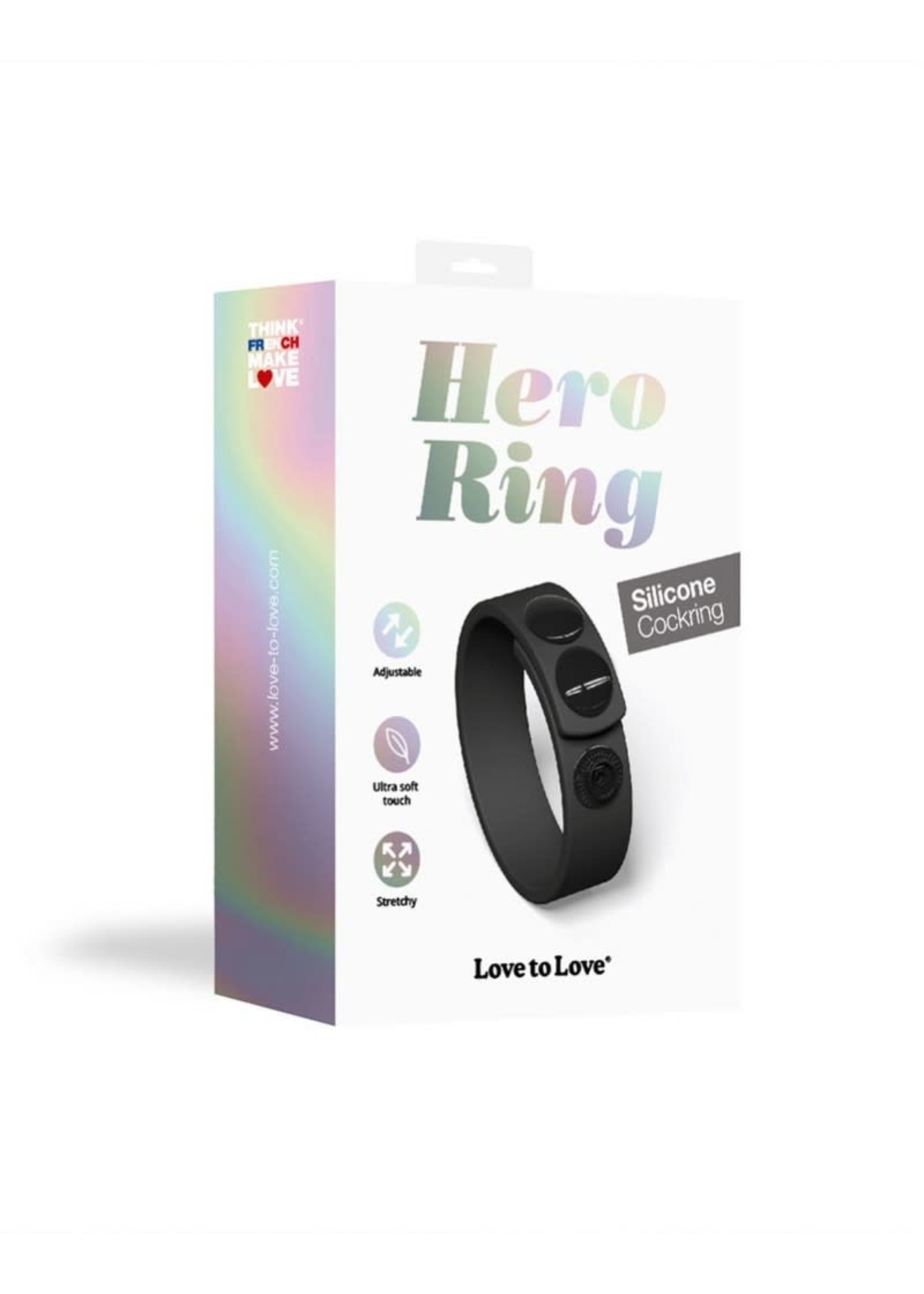 Love to Love Hero ring - black