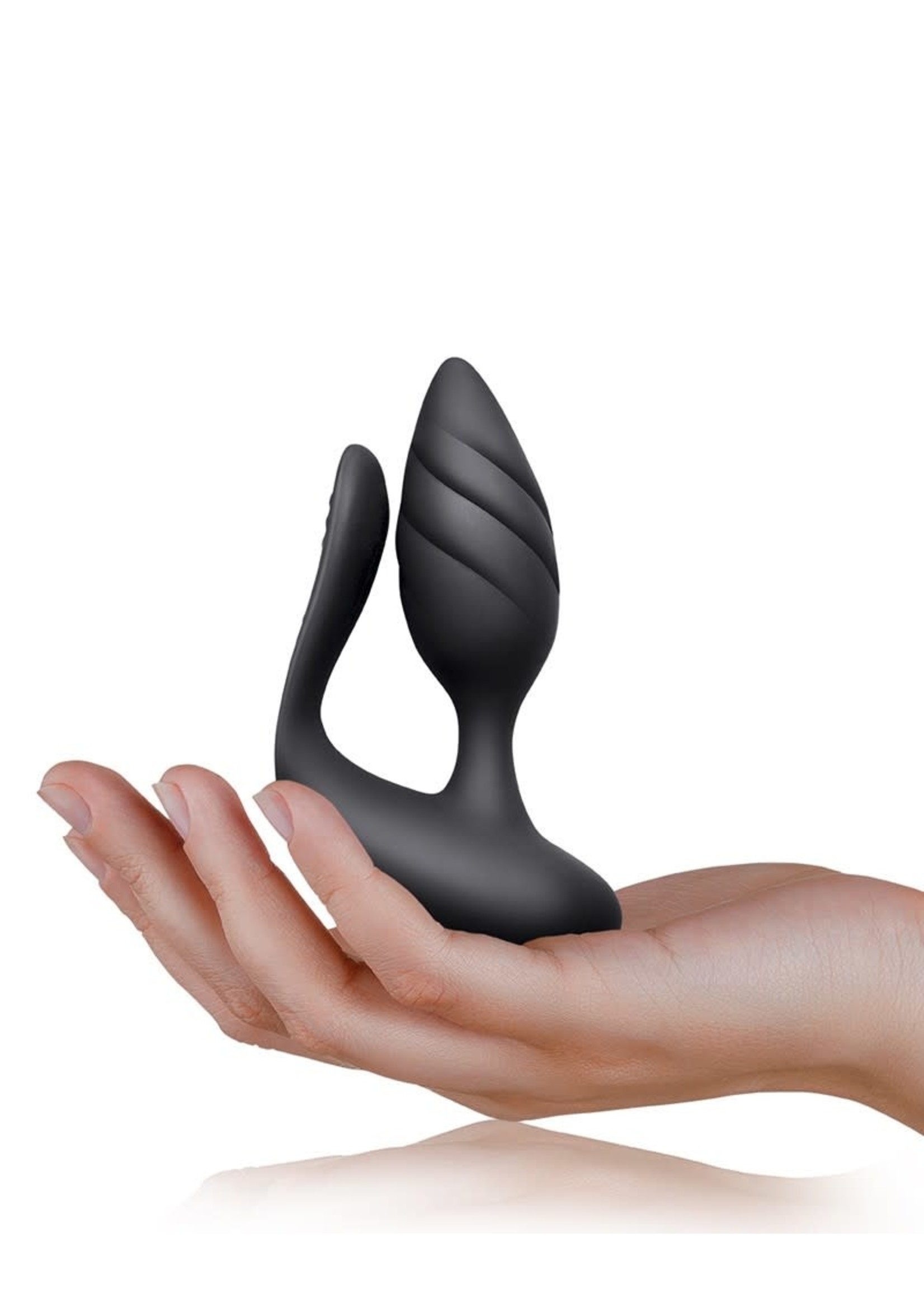 Rocks-Off Koppel vibrator met afstandsbediening - black