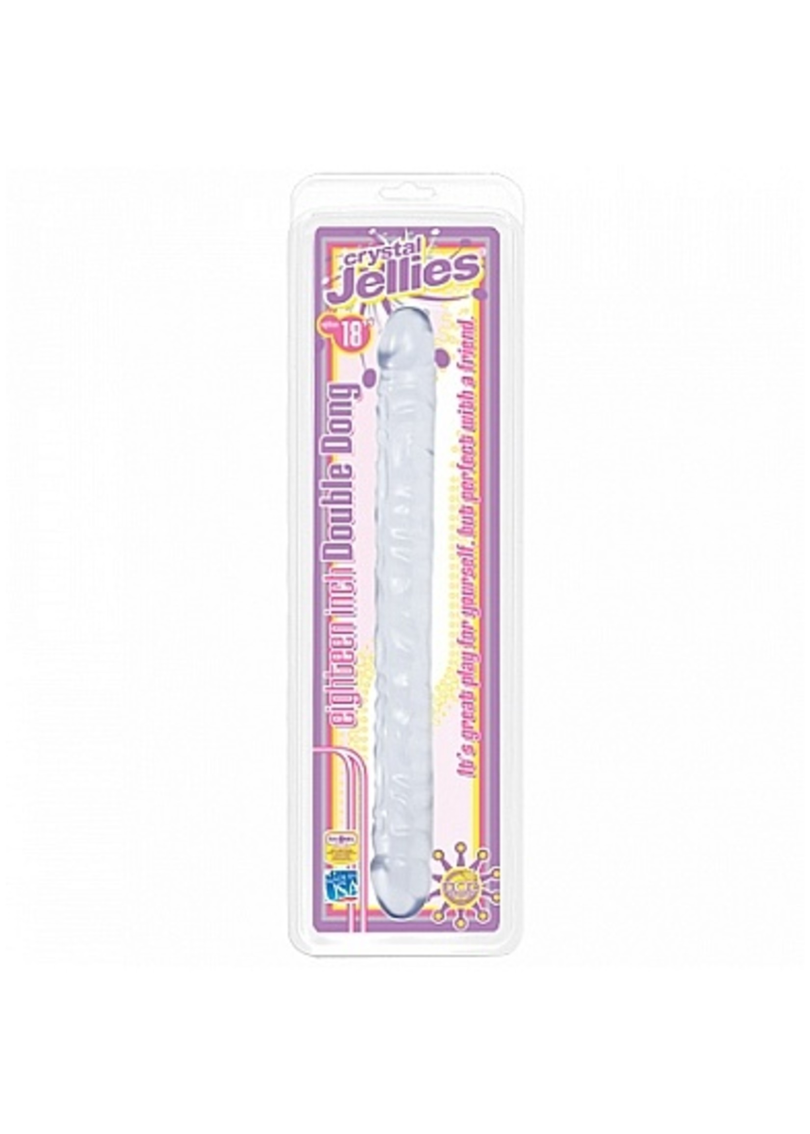 Doc Johnson Double Dong - 18 inch - Clear