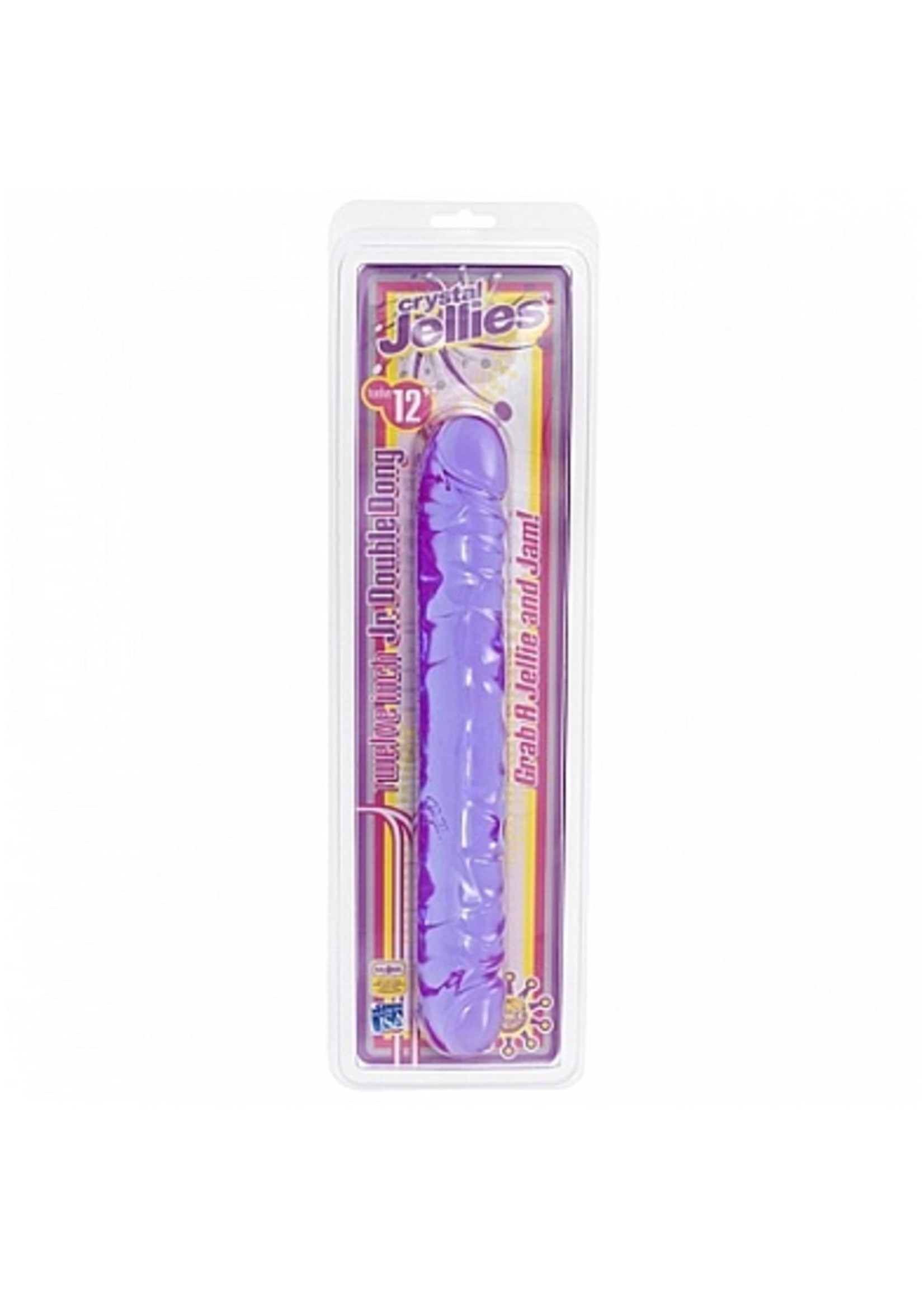 Doc Johnson Jr. double dong - 12 inch - purple