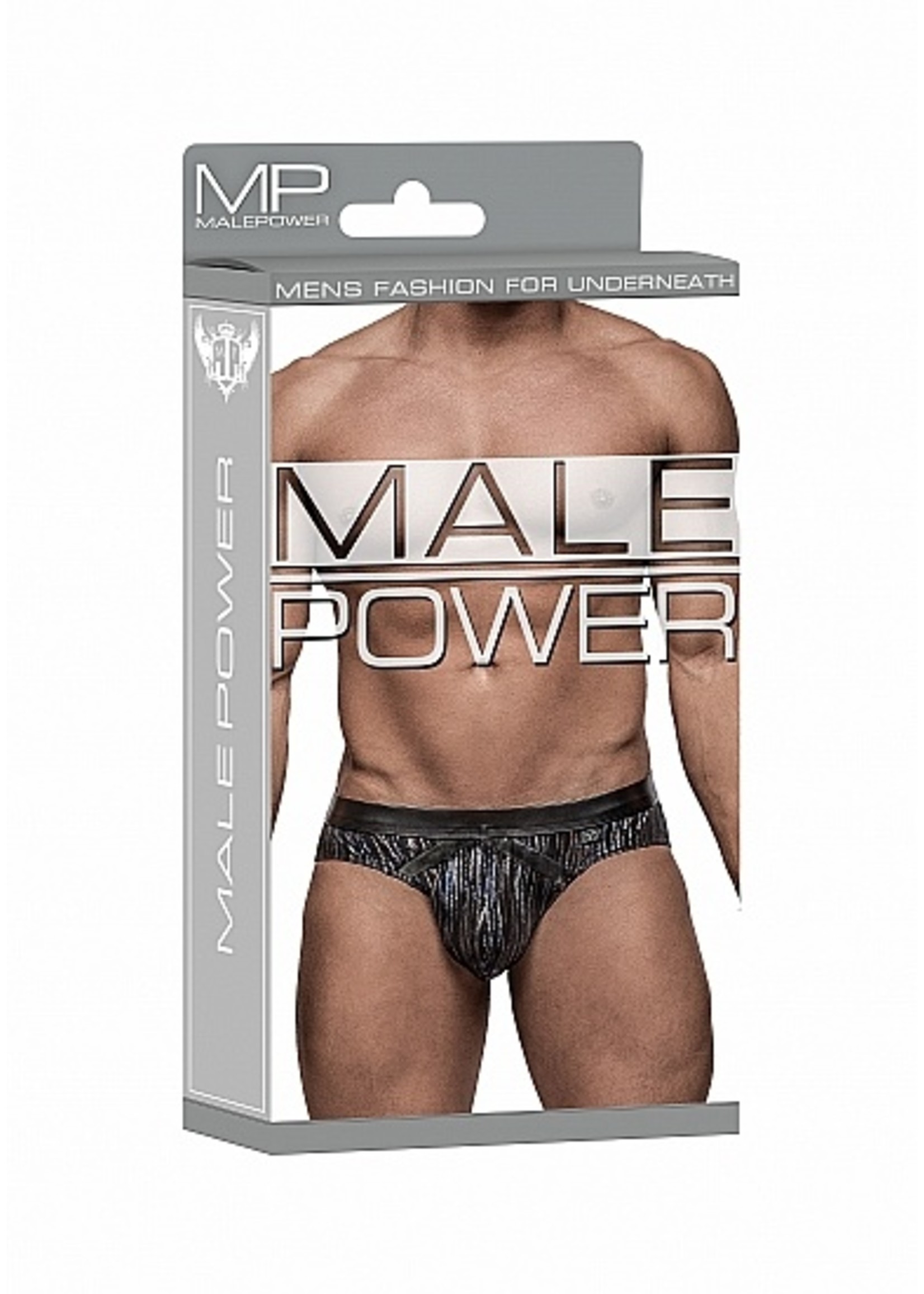 Male power Insert Bikini - Black