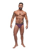 Male power Avant-garde enhancer thong - dark purple