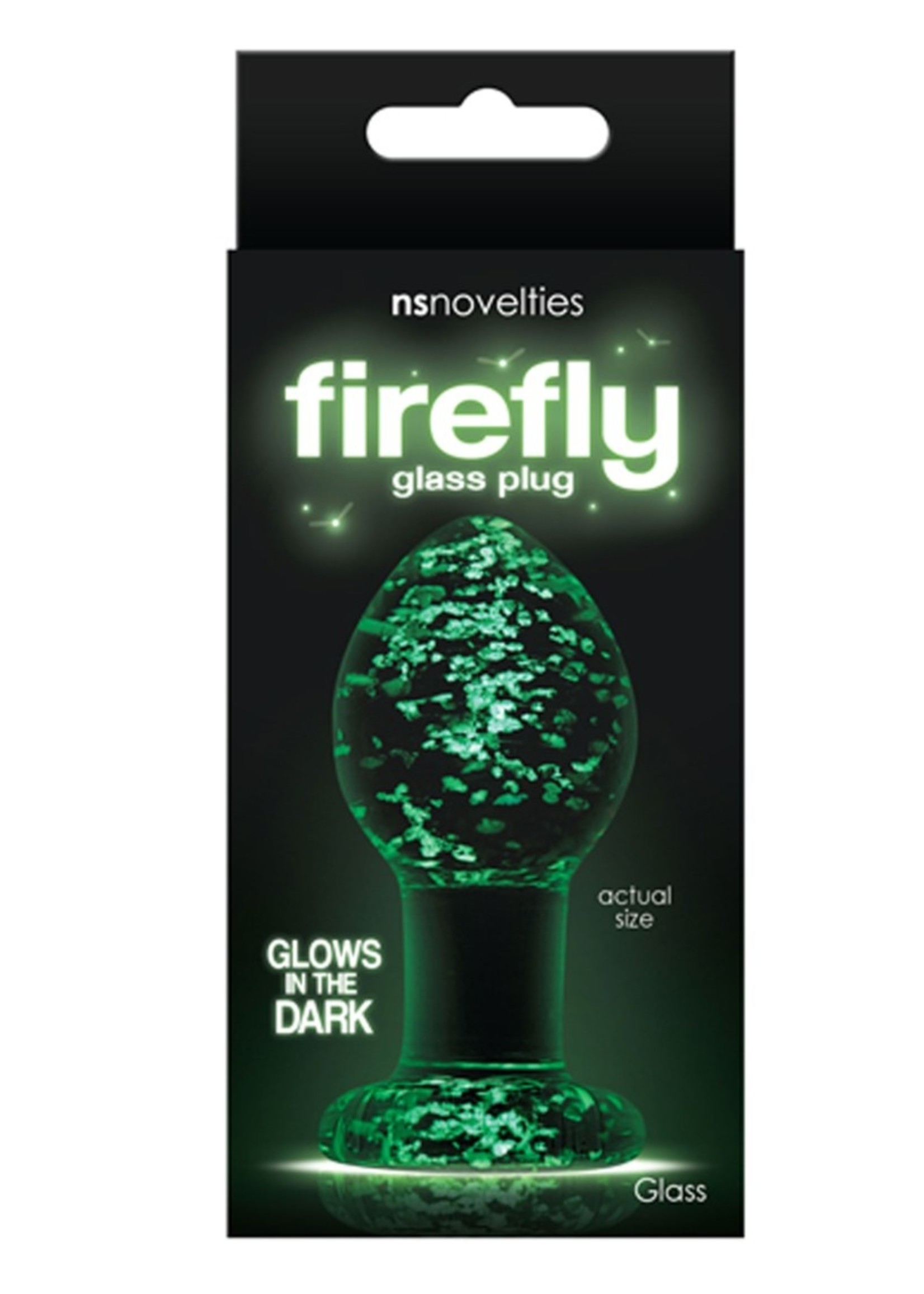 NS Novelties Firefly glass plug - M